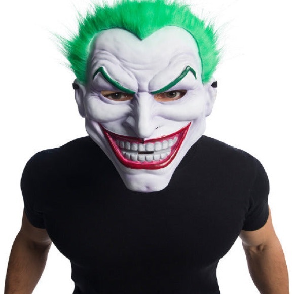 Rubie's Other Adult Joker Clown Mask With Hair Poshmark